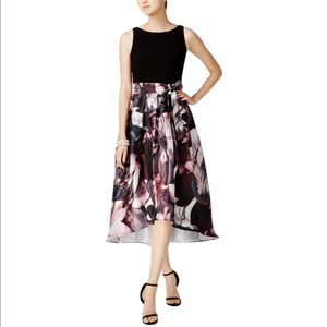 SLNY Floral High Low Dress Size 8